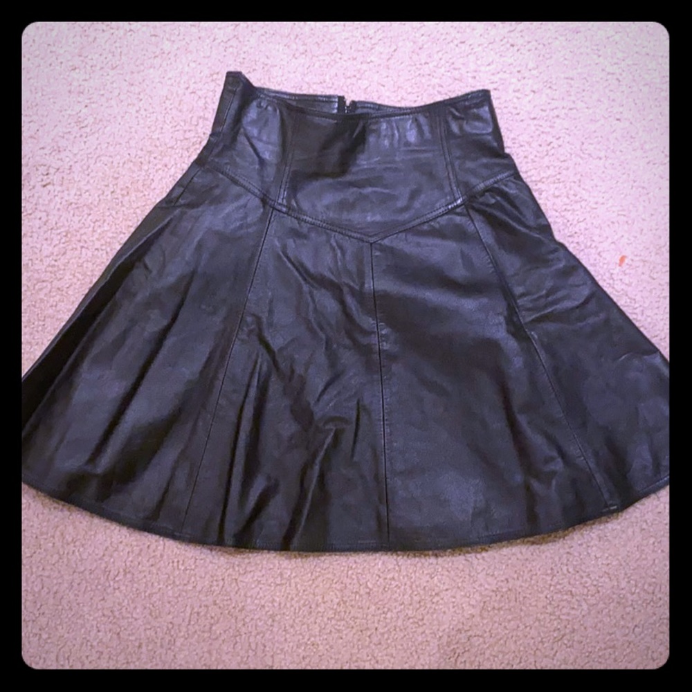 Toffs Genuine Leather Skirt